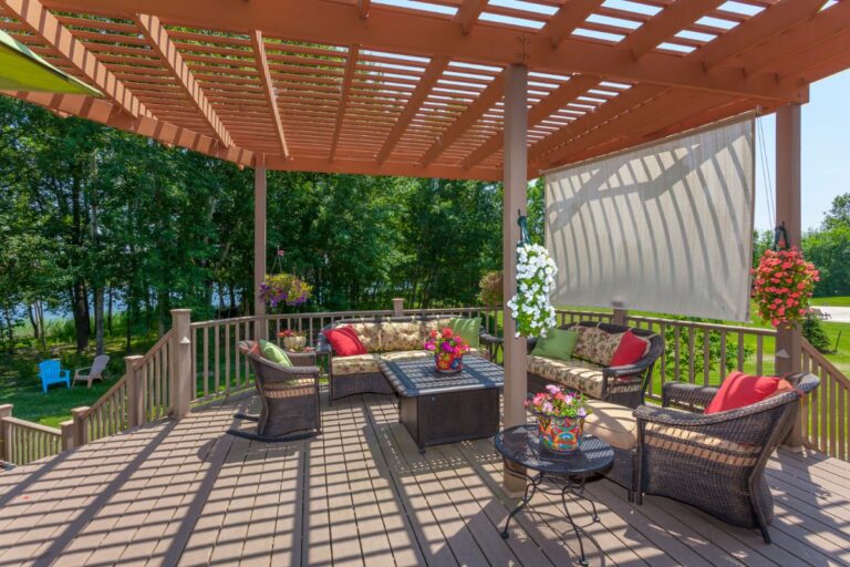 Scandinavian Pergola for a Minimalist Backyard
